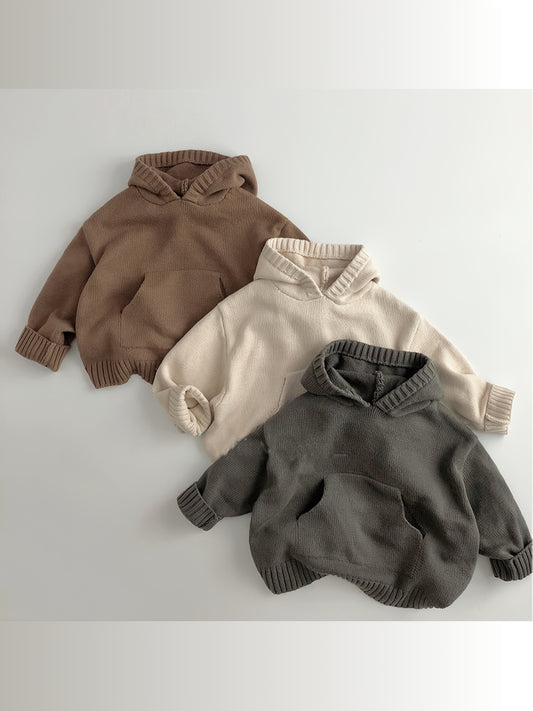 Sync.  Retro Gebreide Hoodie