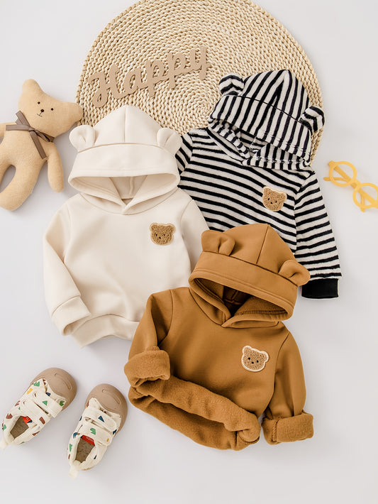 Sync. Triple Bear Hoodies Set