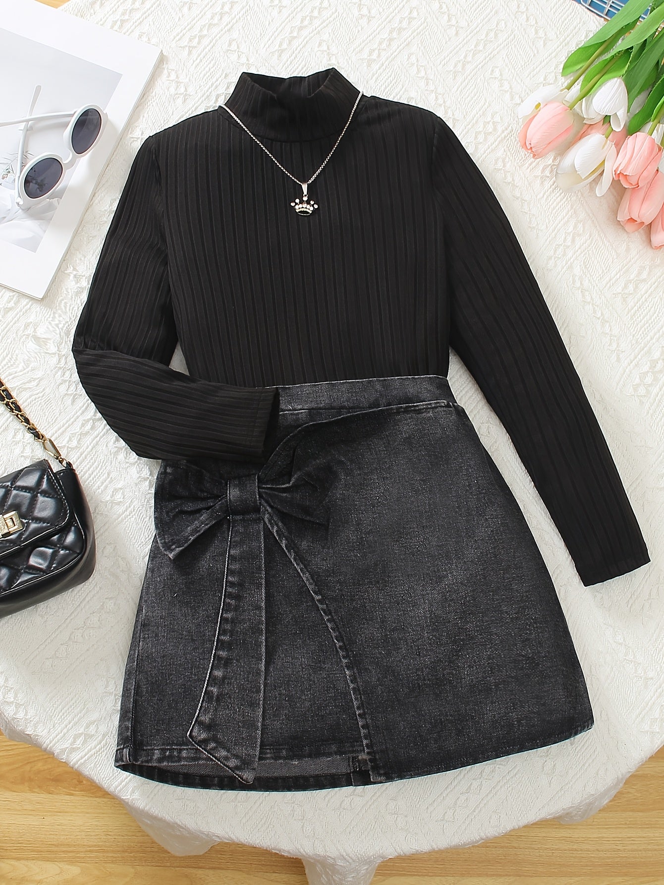 Sync. Coltrui met Denim Rok